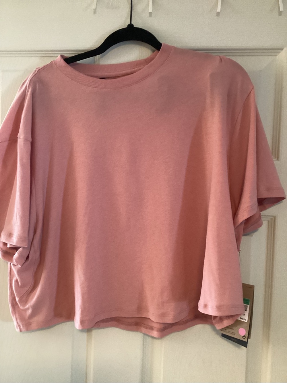 Nike Cropped Tee XL Pink Loose Fit NWT Training Top